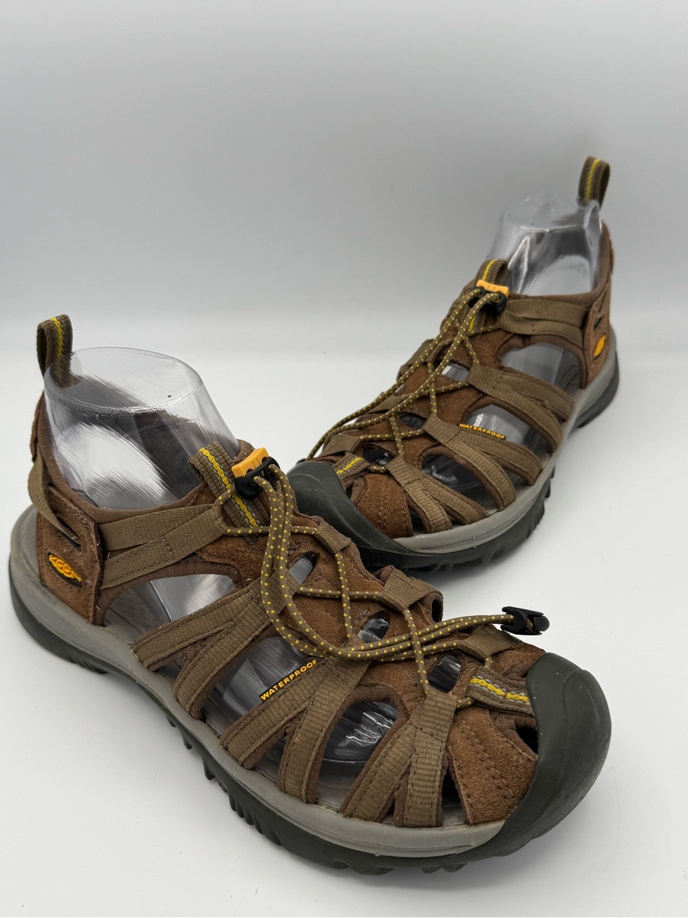 Keen Whisper Sport Brown Trail Hiking Adventure Water Sandals Washable Quick Dry